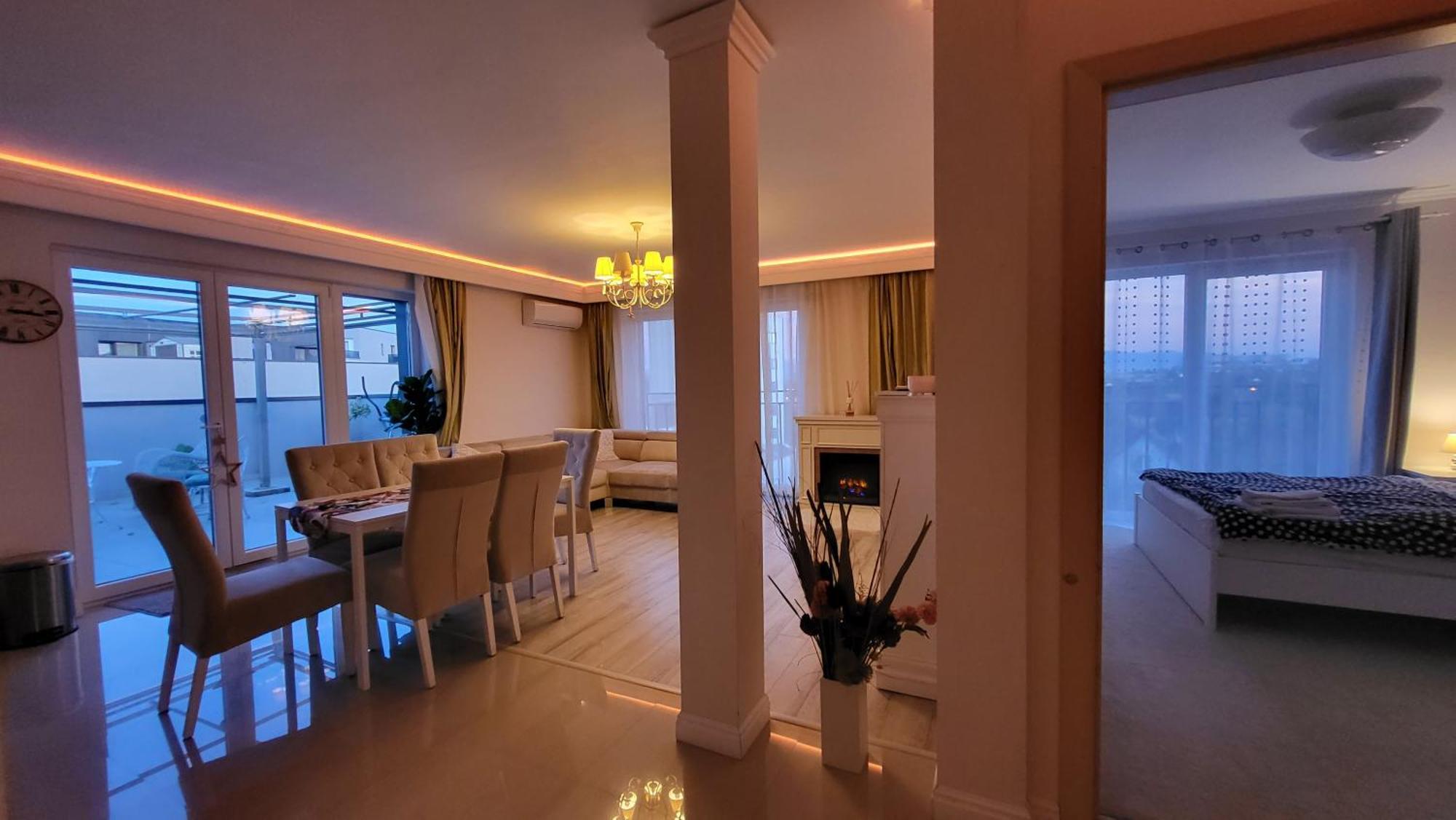 Sibiu Bach Penthouse Apartment Bagian luar foto