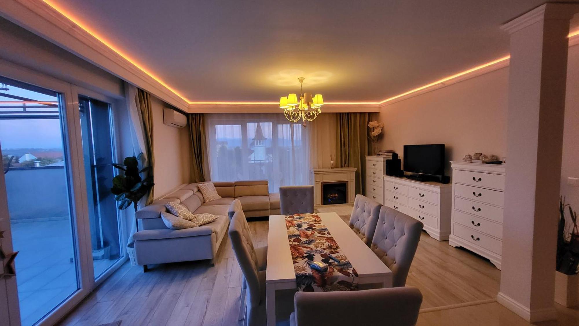 Sibiu Bach Penthouse Apartment Bagian luar foto