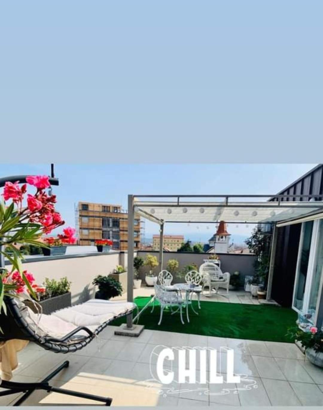 Sibiu Bach Penthouse Apartment Bagian luar foto